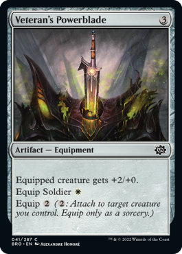 Veteran's Powerblade - The Brothers' War - C - 41