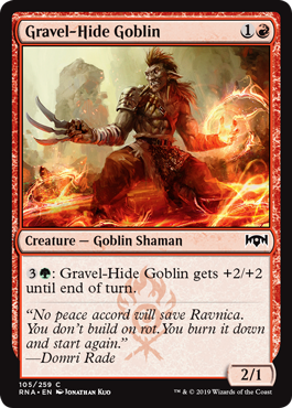 Gravel-Hide Goblin - Ravnica Allegiance - C - 105