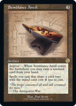 Semblance Anvil (Schematic) - The Brothers' War: Retro Frame Artifacts - R - 115