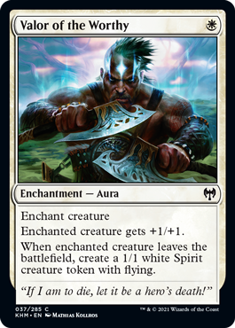 Valor of the Worthy - Kaldheim - C - 37