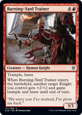 Burning-Yard Trainer - Throne of Eldraine - U - 117