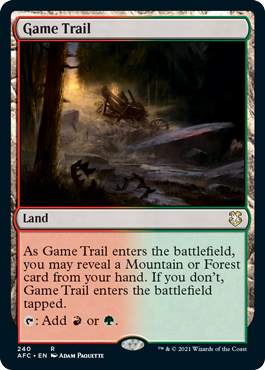 Game Trail - Commander: Adventures in the Forgotten Realms - R - 240