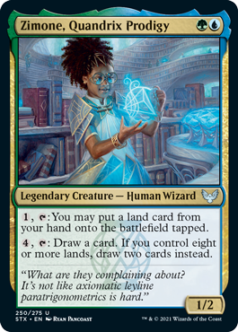 Zimone, Quandrix Prodigy - Strixhaven: School of Mages - U - 250