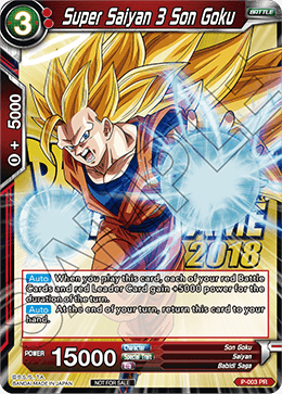 Super Saiyan 3 Son Goku (Metallic Foil) (Event Pack 2018) - Promotion Cards - Promo - P-003