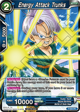 Energy Attack Trunks (Non-Foil Version) - Promotion Cards - Promo - P-004