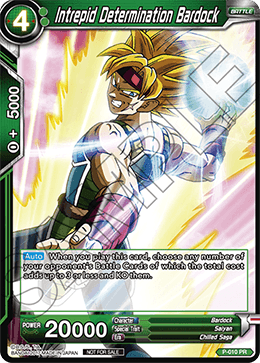Intrepid Determination Bardock (Non-Foil Version) - Promotion Cards - Promo - P-010
