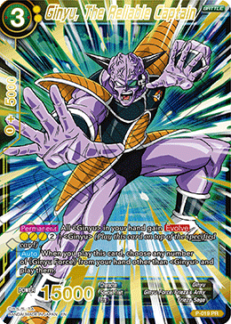Ginyu, The Reliable Captain (Gold Stamped) - Mythic Booster - Common - P-019