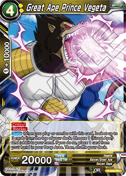 Great Ape Prince Vegeta - Promotion Cards - Promo - P-042