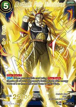 Bardock, Fully Unleashed (Gold Stamped) - Mythic Booster - Common - P-067