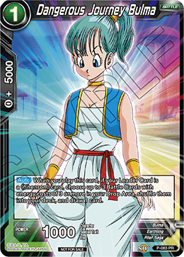 Dangerous Journey Bulma - Promotion Cards - Promo - P-083