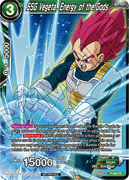 SSG Vegeta, Energy of the Gods - Promotion Cards - Promo - P-098