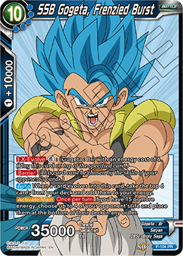 SSB Gogeta, Frenzied Burst - Promotion Cards - Promo - P-104