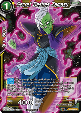 Secret Desires Zamasu (Shop Tournament: Assault of Saiyans) - Promotion Cards - Promo - P-129