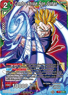 Combo Strike Son Gohan (Shop Tournament: Assault of Saiyans) - Promotion Cards - Promo - P-130