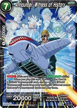 Announcer, Witness of History (Power Booster) - Promotion Cards - Promo - P-162