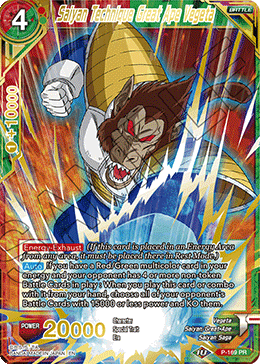 Saiyan Technique Great Ape Vegeta (Gold Stamped) - Mythic Booster - Common - P-169
