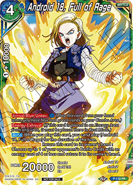 Android 18, Full of Rage - Mythic Booster - Common - P-172