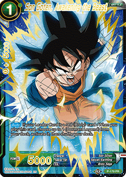 Son Goten, Awakening the Beast (Gold Stamped) - Mythic Booster - Common - P-179