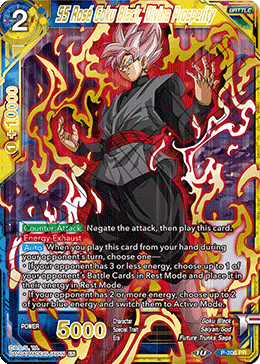 SS Rose Goku Black, Divine Prosperity (Gold Stamped) - Mythic Booster - Uncommon - P-206