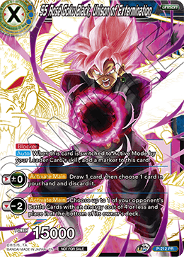SS Rose Goku Black, Unison of Extermination (Gold Stamped) - Promotion Cards - Promo - P-212
