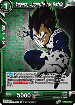 Vegeta, Appetite for Battle - Promotion Cards - Promo - P-237