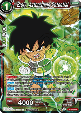 Broly, Astonishing Potential - Mythic Booster - Rare - P-248