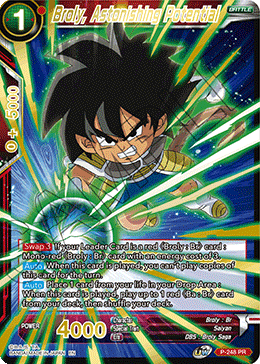 Broly, Astonishing Potential (Gold Stamped) - Mythic Booster - Rare - P-248