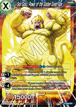 Son Goku, Power of the Golden Great Ape - Revision Pack 2020 - Promo - P-250