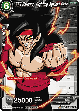 SS4 Bardock, Fighting Against Fate (Winner Stamped) - Tournament Promotion Cards - Promo - P-261