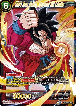 SS4 Son Goku, Beyond All Limits (Gold Stamped) - Mythic Booster - Rare - P-262