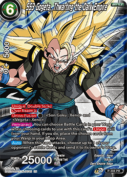SS3 Gogeta, Thwarting the Dark Empire (Winner Stamp) - Tournament Promotion Cards - Promo - P-308