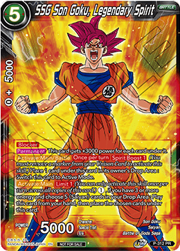 SSG Son Goku, Legendary Spirit - Promotion Cards - Promo - P-312