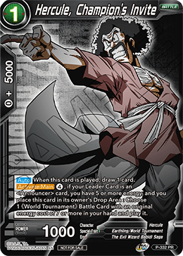 Hercule, Champion's Invite (Championship Pack 2021 Vol.1) - Promotion Cards - Promo - P-332