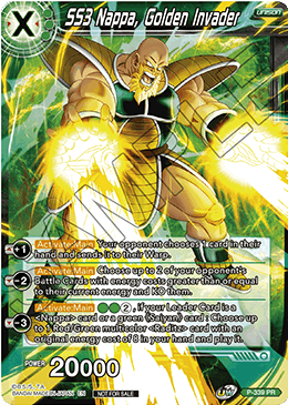 SS3 Nappa, Golden Invader - Promotion Cards - Promo - P-339