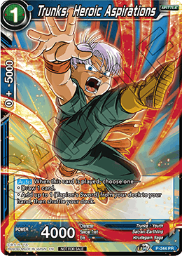 Trunks, Heroic Aspirations - Tournament Promotion Cards - Promo - P-344
