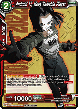 Android 17, Most Valuable Player (Championship Pack 2022 Vol.1) - Promotion Cards - Promo - P-394