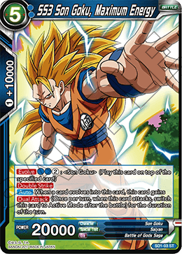 SS3 Son Goku, Maximum Energy - Galactic Battle - Starter Rare - SD1-03