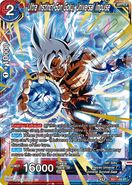 Ultra Instinct Son Goku, Universal Impulse (Gold Stamped) - Universal Onslaught - Starter Rare - SD11-03