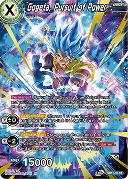 Gogeta, Pursuit of Power - Rise of the Unison Warrior - Starter Rare - SD12-02