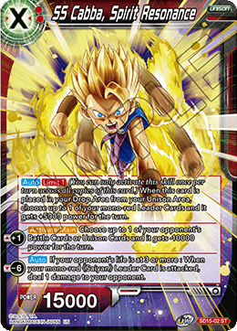 SS Cabba, Spirit Resonance (Gold Stamped) - Cross Spirits - Starter Rare - SD15-02