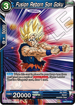 Fusion Reborn Son Goku - Miraculous Revival - Starter Rare - SD6-03