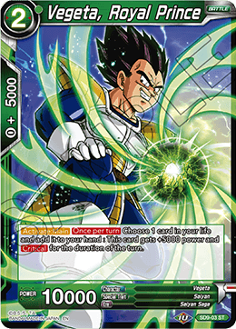 Vegeta, Royal Prince - Assault of the Saiyans - Starter Rare - SD9-03