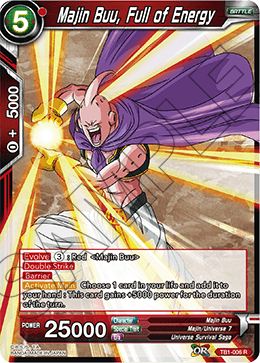 Majin Buu, Full of Energy - Tournament of Power - Rare - TB1-006