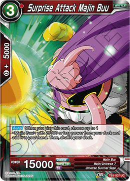 Surprise Attack Majin Buu - Tournament of Power - Uncommon - TB1-007