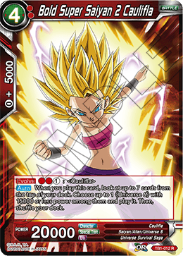 Bold Super Saiyan 2 Caulifla - Tournament of Power - Rare - TB1-012
