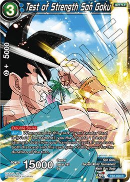 Test of Strength Son Goku - World Martial Arts Tournament - Rare - TB2-020