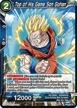 Top of His Game Son Gohan - World Martial Arts Tournament - Common - TB2-021