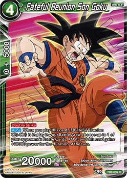 Fateful Reunion Son Goku - World Martial Arts Tournament - Rare - TB2-035