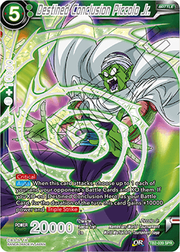 Destined Conclusion Piccolo Jr. (SPR) - World Martial Arts Tournament - Special Rare - TB2-039