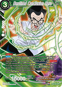 Destined Conclusion Hero (SPR) - World Martial Arts Tournament - Special Rare - TB2-045